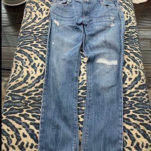 Levi’s distressed straight leg jean